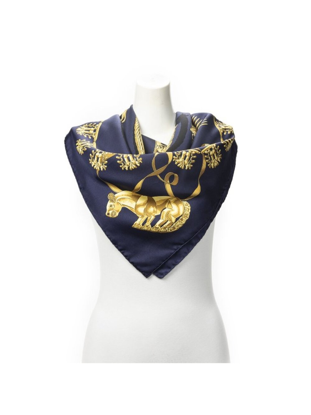 Hermes Scarf Navy
